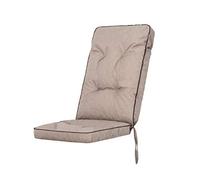 Cojín para silla de jardín, acolchado para tumbona, sillón, silla de jardín, al aire libre, 50 x 50 x 70 cm, color beige