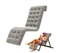Cojín para silla reclinable, acolchado , diseño versátil | Cojines reclinables para exteriores para chaise lounge para interiores y exteriores