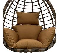 cojín para Silla Tipo Huevo, Cojines cómodos for Columpios y hamacas(Light Brown)