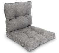 Cojín para sofá de exterior Beautissu Beauflair, 70x40 cm, 70x70 cm, gris claro