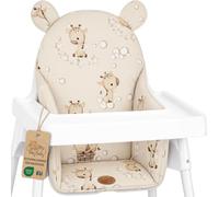 Cojín para trona bebé plegable reductor - funda de asiento sujeción para Ikea Antilop silla infantil y bebé - reductor repelente al agua lavable acolchado Jirafas