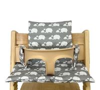 Cojín para Trona Stokke, Funda para Tronas de Bebe Antideslizantes, cojín para Asiento de bebé de algodón orgánico, Funda de Repuesto, Suave y cómodo Cojin Trona con Bolsa