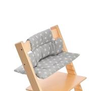 Cojín para Trona Stokke Tripp Trapp - Set de 2 Piezas de Algodón Orgánico con Capa Impermeable Laminada - Fácil de Limpiar y Desmontable - Lavable a Máquina
