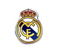 Cojín Real Madrid forma escudo 3D tamaño 49x29x8cm producto oficial tacto suav RM3D