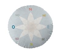 Cojin redondo con relleno mapa mundi 40 cm diametro