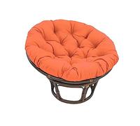 Cojín redondo grande para silla Papasan, color gris, 60 x 60 cm de grosor, cojín para silla mecedora de exterior, cojín de mimbre para cesta colgante, almohadilla de repuesto para nido de huevo