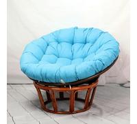 Cojín Redondo Grueso para Silla Tipo Huevo - Cojín de Suelo de poliéster y algodón para mecedoras/sillas Colgantes, Asiento de jardín para Exteriores y para Uso en Camping (Azul Cielo, 80 x