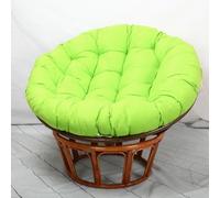 Cojín Redondo Grueso para Silla Tipo Huevo - Cojín de Suelo de poliéster y algodón para mecedoras/sillas Colgantes, Asiento de jardín para Exteriores y para Uso en Camping (Verde, 70 x 70 cm