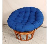 Cojín Redondo Grueso para Silla Tipo Huevo - Cojín de Suelo de poliéster y algodón para mecedoras/sillas Colgantes, Asiento de jardín para Exteriores y para Uso en Camping (Azul Claro, 140 x