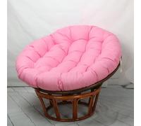 Cojín Redondo Grueso para Silla Tipo Huevo - Cojín de Suelo de poliéster y algodón para mecedoras/sillas Colgantes, Asiento de jardín para Exteriores y para Uso en Camping (Rosa, 80 x 80 cm)