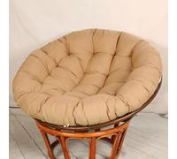 Cojín Redondo Grueso para Silla Tipo Huevo - Cojín de Suelo de poliéster y algodón para mecedoras/sillas Colgantes, Asiento de jardín para Exteriores y para Uso en Camping (Caqui, 100 x 100