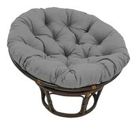 Cojín redondo multicolor para silla oscilante, color gris oscuro, 90 x 90 cm, para sillas, sofás y suelos, elegante accesorio de decoración del hogar
