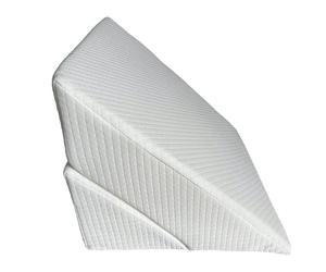Cojin Triangular de Espuma Viscoelástica de 60 x 40 x 24 cm, Diseño Multiposición, Ideal para Leer, Recostarse o Levantar las Piernas, Amortiguación Perfecta, Adaptable al Cuerpo, Ayuda a Corregir la