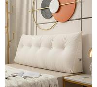 Cojín triangular para cabecero, 80 x 50 x 20 cm, suave, grande, cómodo, almohadas de lectura para camas y sofás, almohada de apoyo lumbar para la espalda, cojines de cuña para dormitorio