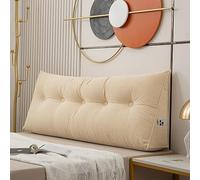 Cojín triangular para cabecero de cama, 180 x 50 x 20 cm, suave, grande, cómodo, almohadas de lectura para camas, sofás, almohada de apoyo lumbar para la espalda, cojines de cuña para dormitorio