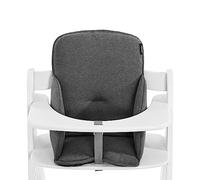 Cojín Trona hauck - Reductor de Asiento Bebe Compatible con Alpha Plus Beta Plus y Arketa - Cojines Sillas Bebe 6 a 36 Meses - Almohadilla con Respaldo Alto y Laterales - Charcoal