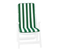 Cojín universal de tejido de algodón, mullido, para para tumbona de piscina, playa o jardín, modelo Ibiza, VERDE