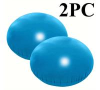 Cojines inflables para cubiertas de piscinas de invierno, de 4 x 4 pies redondos, diseñados para piscinas elevadas, perfectos para preparar tu área de piscina al para el invierno