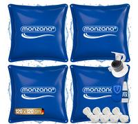 Monzana® Cojín Piscina Invierno XL 120x120cm Cojín Aire PVC Accesorio Protector Resistente Cloro Válvula Seguridad Kit Reparación Set a Elegir