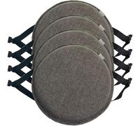 Cojines para Sillas de Cocina, Pack 1/2/4 Interior/Exterior Cojín Redondo para Silla,30cm/33cm/35cm/40cm con Hebilla Antideslizante Cojines de Asiento for Oficina Jardin Terraza(Color 1,30x3cm/11.8x2i