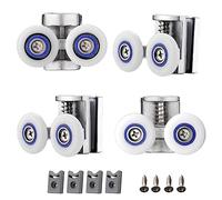 Cokritsm 4PCS Ruedas Mampara Ducha 26mm, Adapta a Vidrio de 6-8 mm
