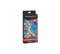 Col-Erase Colored Woodcase Pencils w/Eraser, 12 Assorted Colors/Set, Sold as 1 Set