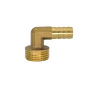 Cola de lengüeta codo, 6mm, 8mm, 10mm, 12mm, 19mm, manguera latón 1/4, 3/8, 1/2, 3/4, conector tubería macho hembra, adaptador acoplador junta(PL,10MM HOSE OD_3L8)