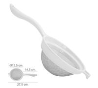 Colador acero inoxidable ø 12,5 cm. con mango plastico