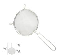 Colador acero inoxidable basic ø 16 x 30,5 (alt.) cm.