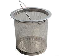 Colador de drenaje de acero inoxidable resistente para fregadero de cocina, agujeros de filtración de 2 mm para atrapar arroz y escombros, borde resistente de 1 mm de grosor