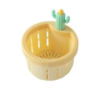 Colador de fregadero de cactus, escurridor de cocina a presión para volcar, escurridor de alimentos para el hogar, cocineros, familias, padres, propietarios de viviendas, inquilinos, oficina