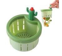 Colador de fregadero de , escurridor de descarga a presión, recogedor de alimentos de cocina, de drenaje de botón, cesta extraíble antiobstrucción, 3.15 x 3.15 x 3.54 pulgadas, para el