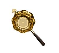 Colador de infusor con tazón festoneado, filtro de malla fina de acero inoxidable y de madera para preparar té diario Colador de té con Filtro suelto Taza tamiz de malla fina Tetera de