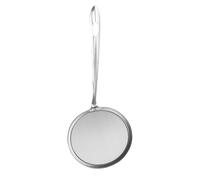 Colador de malla: filtro de cocina de acero, pala microtamizadora, cesta de drenaje culinaria, separador de cocina resistente | Dispositivo de enjuague de alimentos de calidad, agarre antidesl