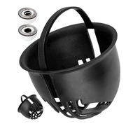 Colador de Pelo para Ducha, 2 Piezas, Negro, Compatible con Viega Tempoplex para Series de 2001-2006, Repuesto Tubo de inmersión sifón de Pelo Ducha para Modelo 6958.96, 625 221