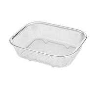 Colador rectangular de acero inoxidable | 1 cesta de filtro de de malla fina | Soporte para frituras de cocina | para frutas y verduras, cesta resistente a la corrosión, juego de