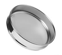 Coladores de malla de 20 cm para cocina, alternativa para detección de polvo, tamiz de prueba resistente de malla 4-600 (malla 325)