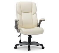 COLAMY: Silla de oficina ergonómica con respaldo alto, reposabrazos abatibles y función de inclinación ajustable