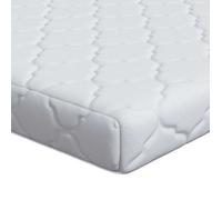 vidaXL Colchón blanco de 200 x 200 cm, tejido de jacquard