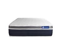 Colchón Actiflex confort 80x190cm, Grosor: 26cm, Muelles ensacados y espuma viscoelástica, Moderadamente firme, 3 zonas de confort White
