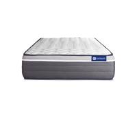 Colchón Actiflex plus 105x190cm, Grosor: 26cm, Muelles ensacados y espuma viscoelástica, Muy firme, 7 zonas de confort White 105x190 cm