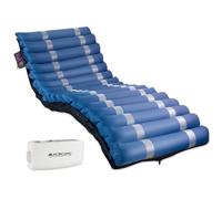 Colchón anti-escaras Mobiclinic Pro, colchón de presión alternante, 198x86x12,8 cm. Adecuado para camas articuladas. Unidad de repuesto, hasta 135 kg. Color azul, modelo Mobi 3