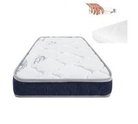 Colchón bebé symphony cuna 120x60 con cara viscoelástica y tejido 3d transpirable reduce riesgo asfixia + protector impermeable 100%