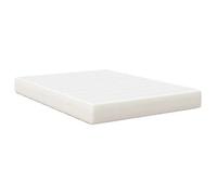 Colchón De Cama Con Colchón Crema 160 X 200 Cm Tela Vidaxl