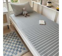 Colchón de enfriamiento de bambú, Cool Ice-Silk Sleep Mat Carbonized Bamboo Fold Doble Side 80-180 x 190-200 cm (90 x 200 cm)