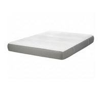 Colchón De Espuma Viscoelástica Medio Con Funda Extraíble De Poliéster Blanco Y Gris 160 X 200 Cm Whisper