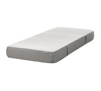 Colchón De Espuma Viscoelástica Medio Con Funda Extraíble De Poliéster Blanco Y Gris 90 X 200 Cm Whisper