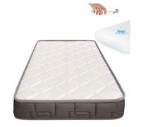 Colchón de maxicuna bebé hr morfeo de 140x70 + protector impermeable 100% algodón hipoalergénico, antibacteriano y antiácaros