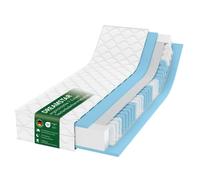 Colchón de muelles ensacados de 90x200 cm | 22 cm de altura | Firmeza H2/H3 | 7 zonas | Dreamstar Ergo Flex TFK XXL Duo