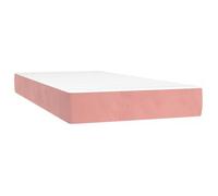 Colchón De Muelles Ensacados Firmeza Media Terciopelo Rosa 90x200x20 Cm Vidaxl